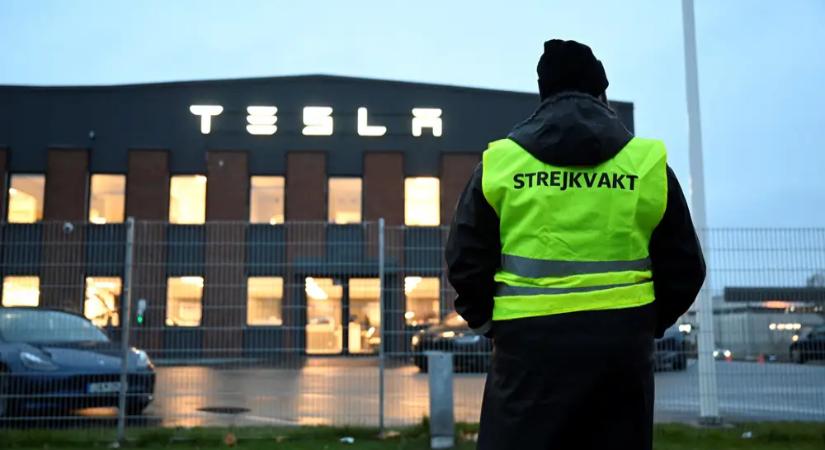 Sikeres Tesla-sztrájk Svédországban