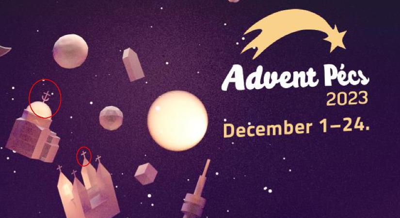 Advent Pécsen: idén már vallási jelképekkel