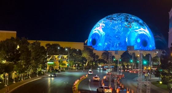 Hatalmas veszteséget termel a Las Vegas Sphere, a 150 méteres óriás kivetítőgömb