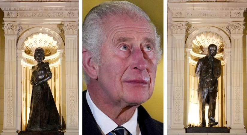 Szobrot kapott II. Erzsébet és Fülöp herceg a Royal Albert Hallban