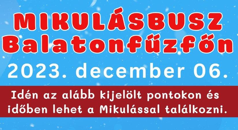 Mikulásbusz 2023 Balatonfűzfő