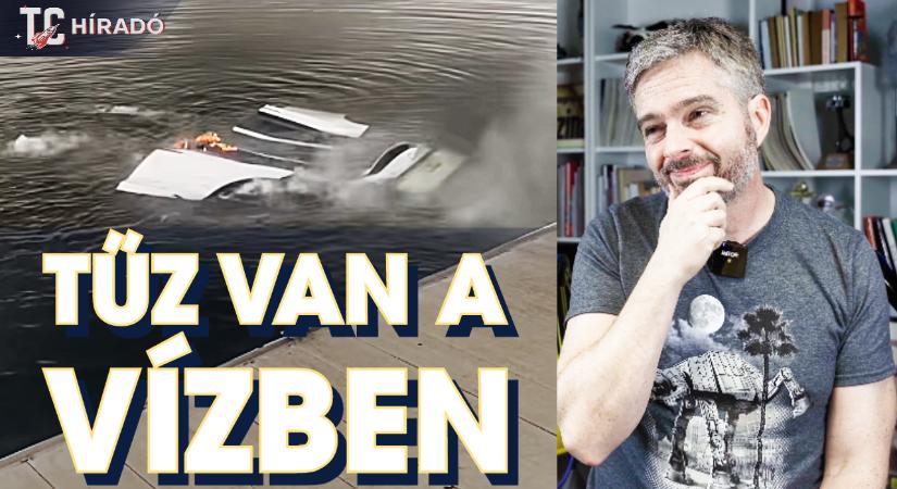 VÍZ alatt ÉGŐ Teslát láttál már? - TC Híradó 2023/11/14 [109.]
