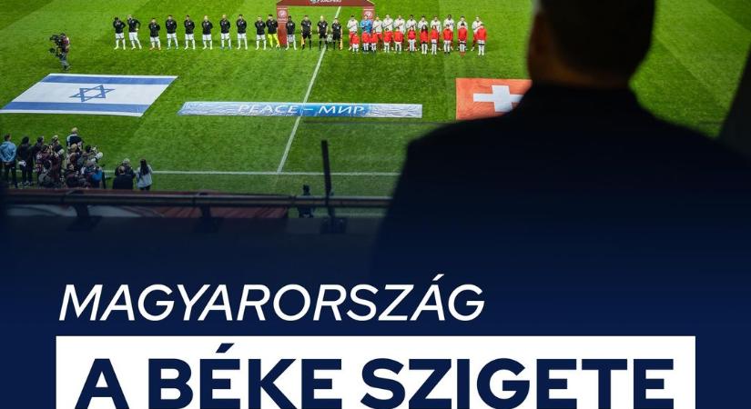 Orbán Viktor is kint volt az Izrael-Svájc meccsen
