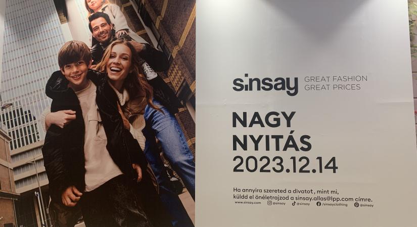 Sinsay opens in Pécs on 14 December!