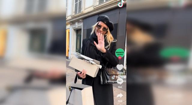 Zimány Linda 5 millió forintnyi ruhában sétálgatott, Párizsban állította meg egy külföldi TikTok-csatorna