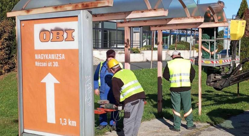 Autóbusz utasvárók cseréje Nagykanizsán