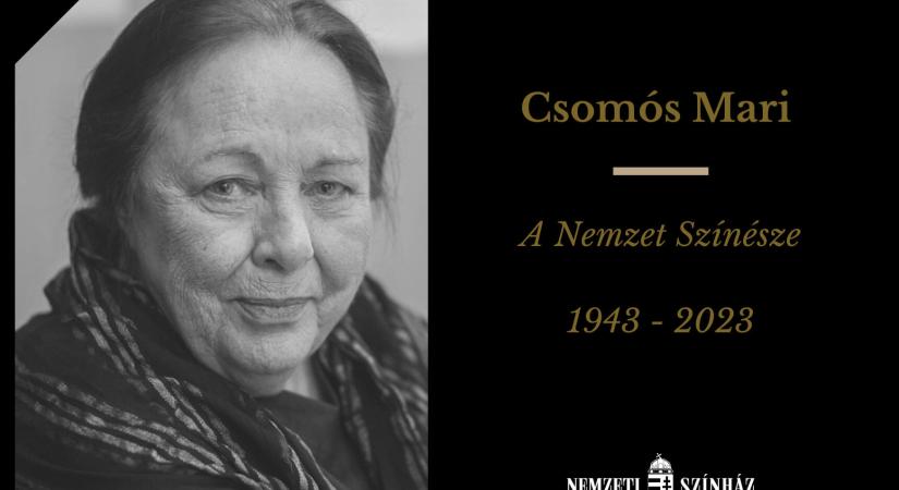 Elhunyt Csomós Mari, a Nemzet színésze