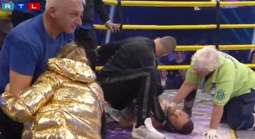 Dráma a Sztárboxban: Kabát Pétert úgy kiütötték, hogy alig tért magához