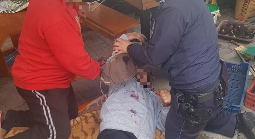 Horror Pest megyében: faléceket darabolt egy férfi, majd kis híján elvérzett