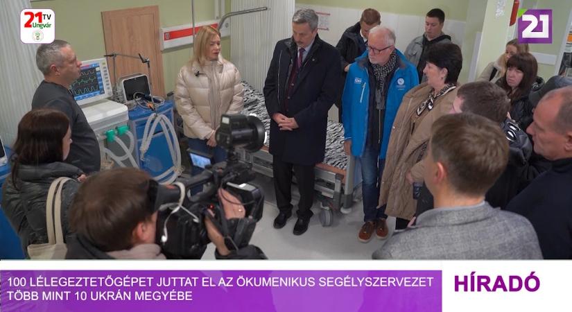 100 lélegeztetőgépet juttat el az Ökumenikus Segélyszervezet több mint 10 ukrán megyébe (videó)