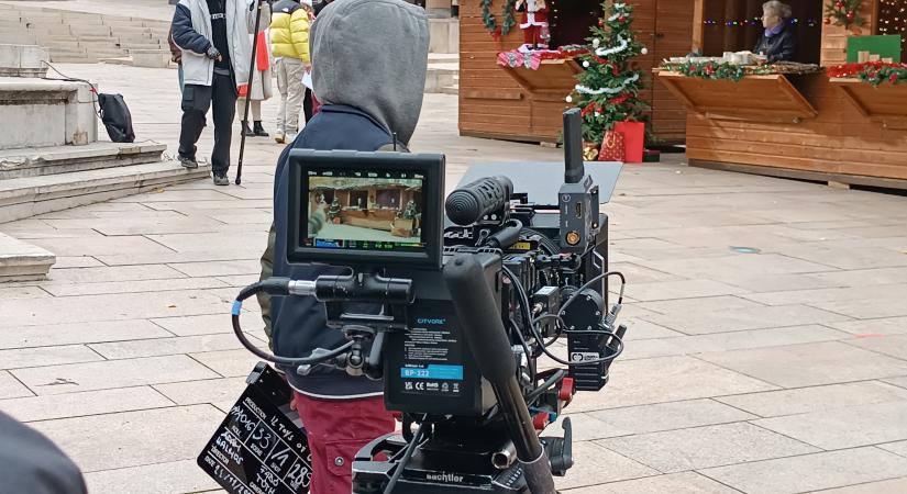 A real film shooting in the main square of Pécs!