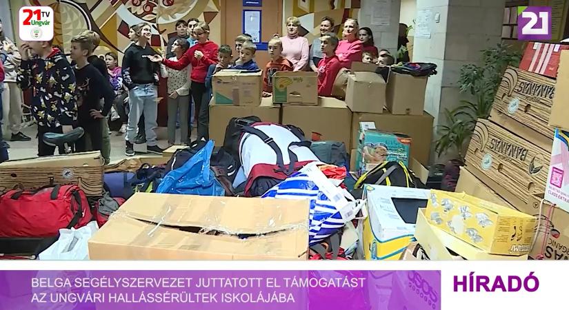 Belga segélyszervezet juttatott el támogatást az ungvári hallássérültek iskolájába (videó)