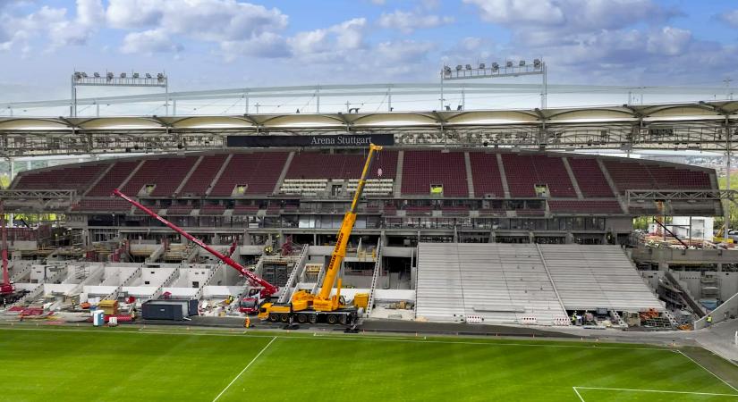 Átépítés közben rendeznek meccseket a Stuttgart stadionjában