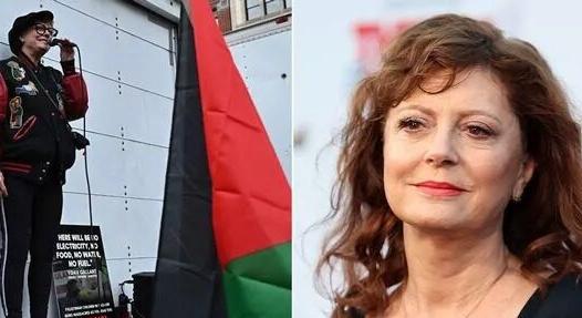 Sokba került Susan Sarandonnak a palesztinpárti tüntetésen való felszólalás