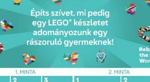 LEGO: építsenek szívet és osszák meg az örömteli pillanatokat