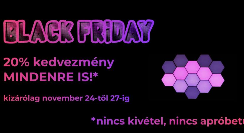 Akciófigyelő: Minden tartozékra 20% kedvezmény és a szállítás is ingyenes