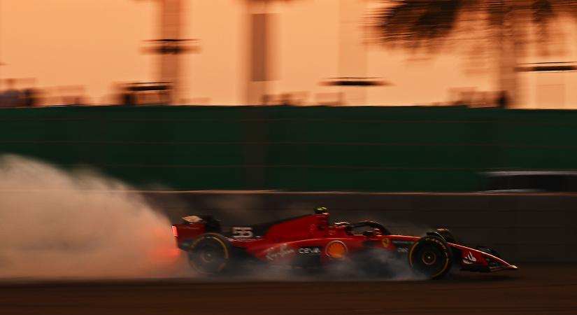 F1: Kétszer is megszakították a szabadedzést Abu-Dzabiban, összetört egy Ferrari
