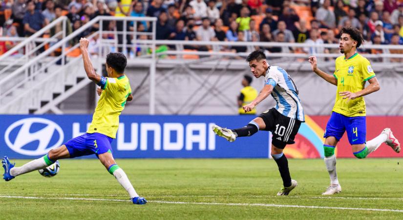 U17-es vb: az argentinok nagy tehetsége mesterhármassal küldte haza a brazilokat