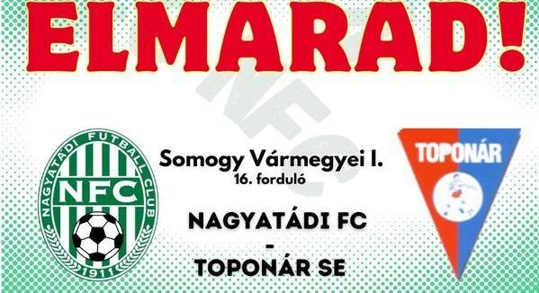 Elmarad a Nagyatádi FC holnapi mérkőzése