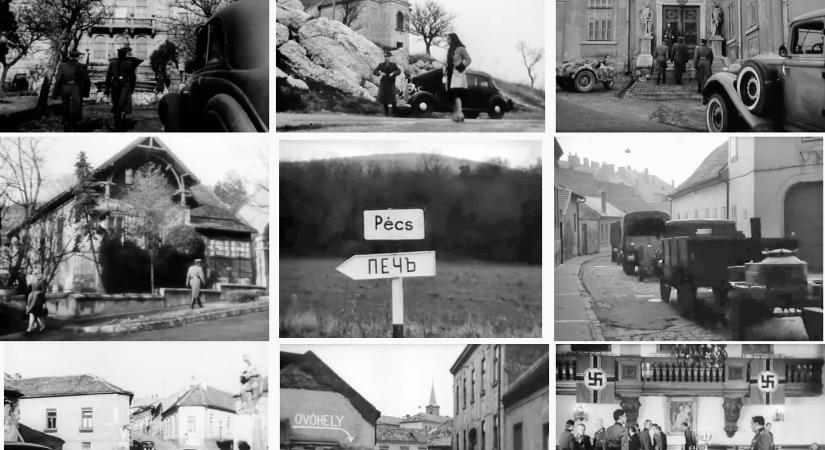 Sosem látott filmfelvételek kerültek elő Pécsről