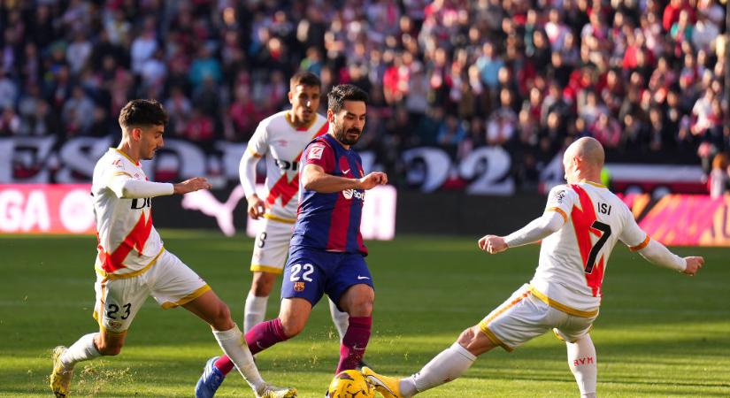 La Liga: egy öngól mentett pontot a Barcelonának a Rayo ellen – videóval