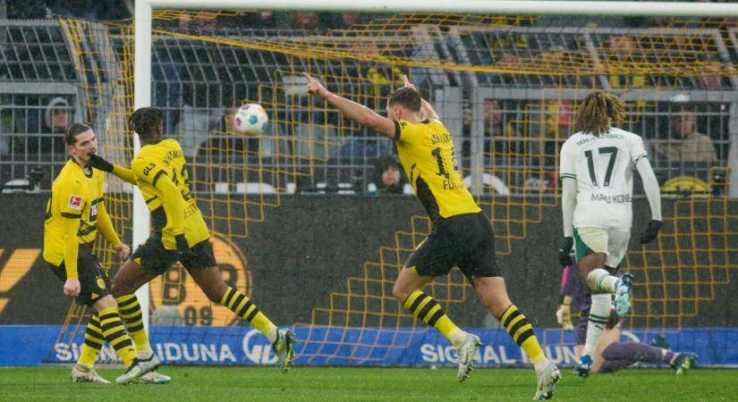 Bundesliga: kétgólos hátrányból fordított a Borussia Dortmund a Mönchengladbach ellen – videóval