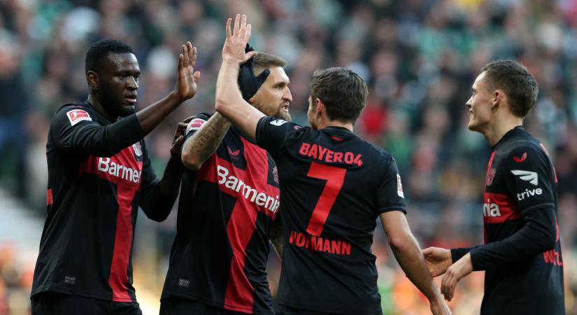 Bundesliga: magabiztos sikert aratott a Werder Bremen otthonában a Bayer Leverkusen! – videóval