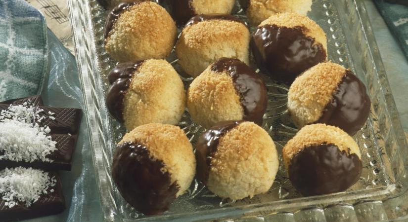 Kókuszos-mandulás habcsókok recept