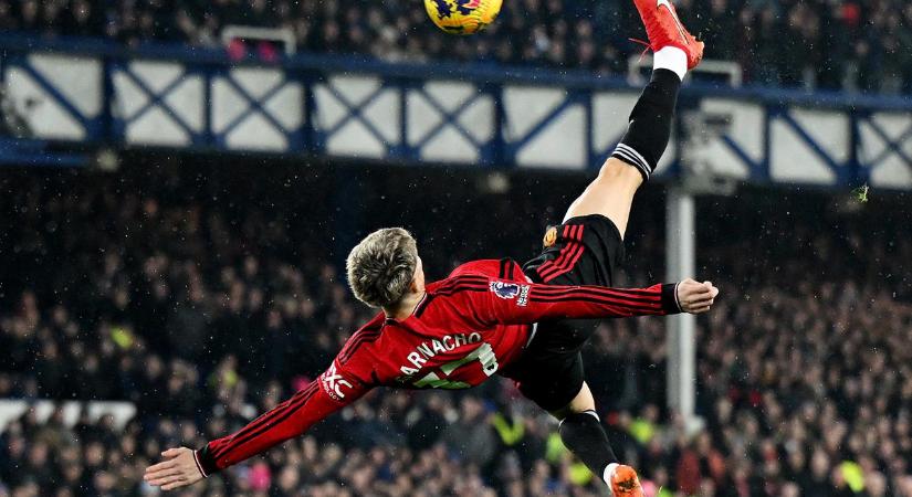PL: Garnacho óriási ollózásával szerzett vezetést Liverpoolban az MU – videó