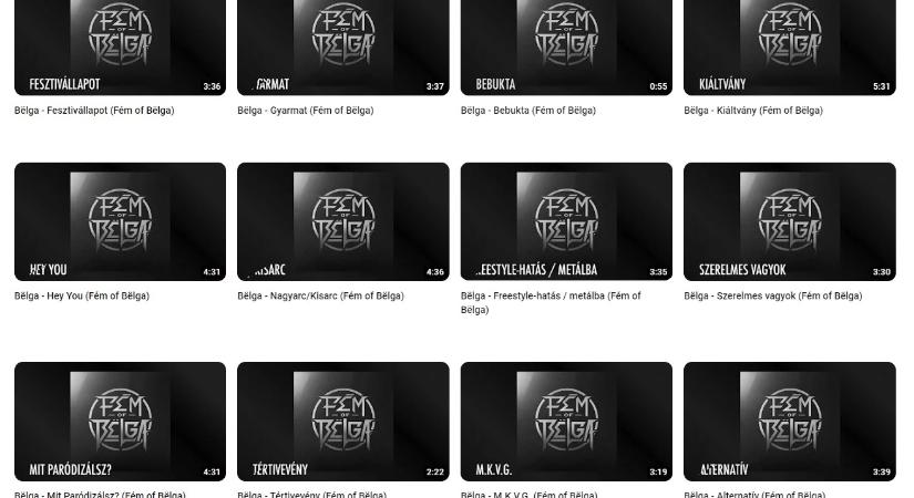 Összehozott egy metálalbumot a Bëlga, aztán az egészet feldobta a YouTube-ra
