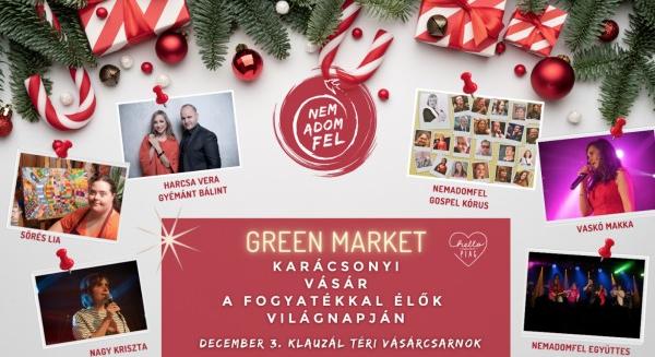Fogyatékos Emberek Világnapja a GREEN MARKET karácsonyi vásáron