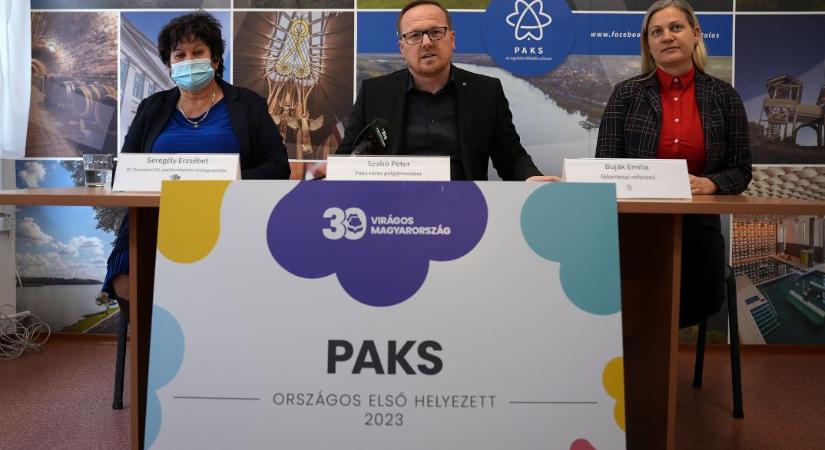 Fődíjas lett Paks a Virágos Magyarország versenyen