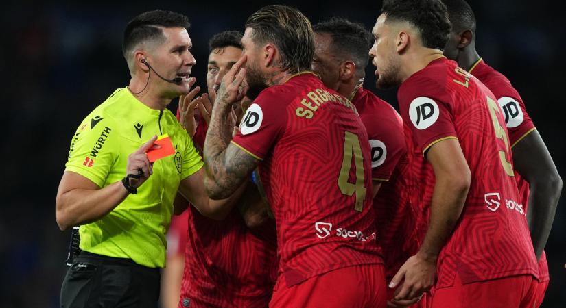 Sergio Ramos külön szint, ha a piros lapokról van szó