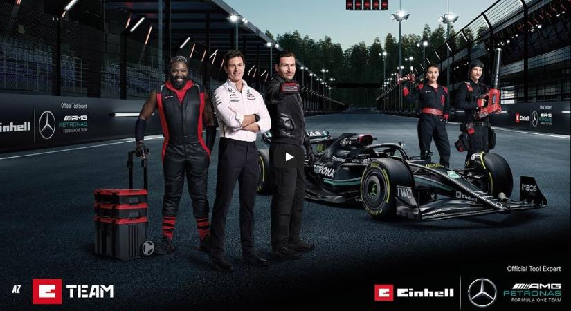 Az Einhell energiát adott a Forma 1-ben a Mercedes-AMG PETRONAS F1 Teamnek