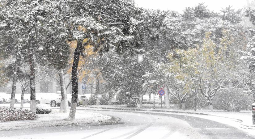 Volt, ahol már tíz centi hó esett az éjszaka Magyarországon