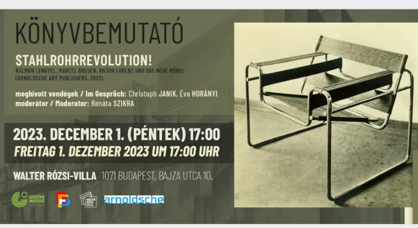 Stahlrohrrevolution! Beszélgetéssel egybekötött könyvbemutató
