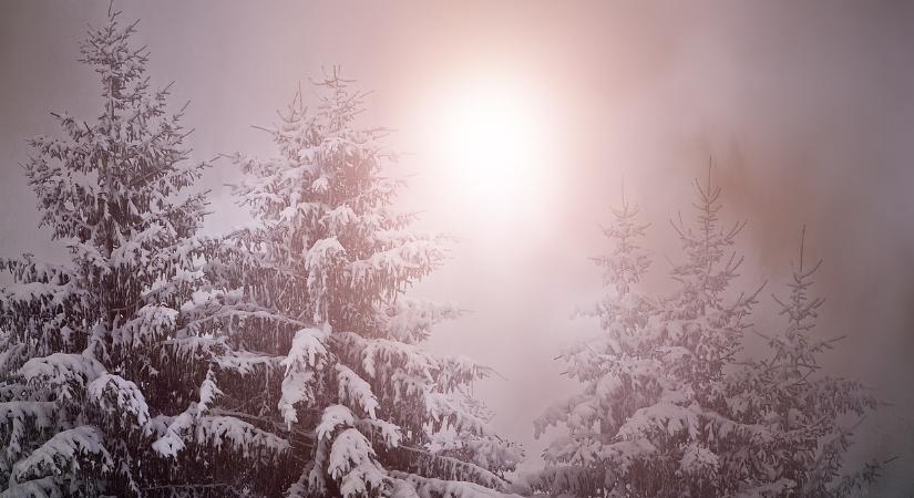 Nyugatra napsütés, keletre hózápor érkezik