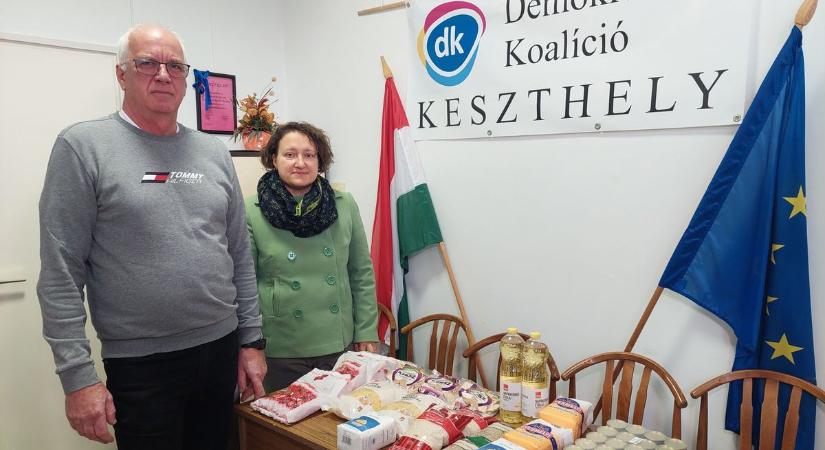 Az adományokat a Keszthely térségében élő rászorulóknak juttatják el