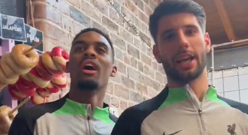 Szoboszlai Dominik pályát váltott, a Liverpool sztárja fánkokat árul - videó