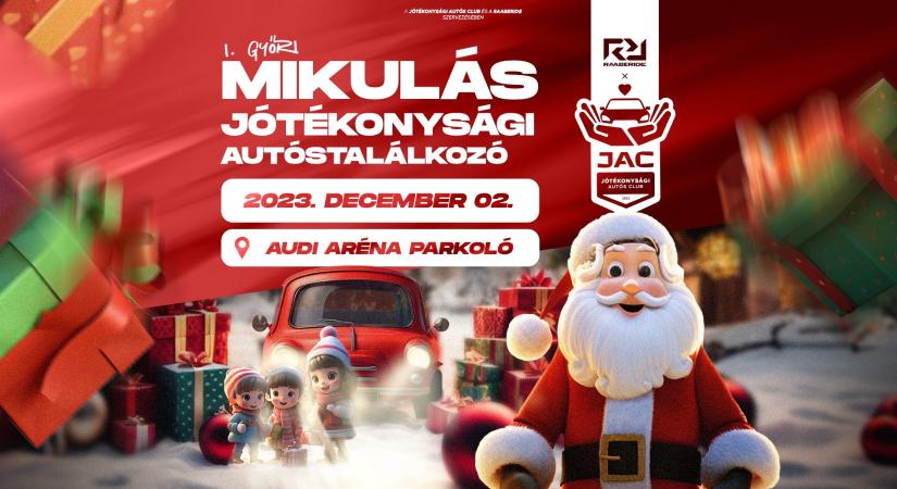 Jótékonysági Mikulás Autóstalálkozó lesz Győrben