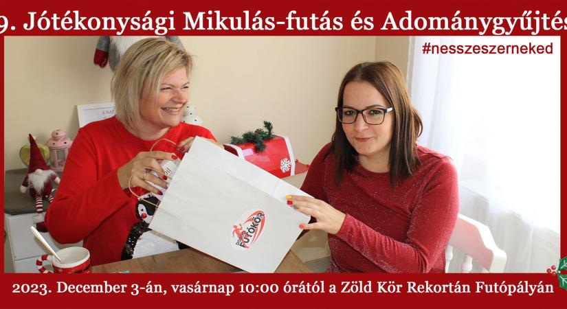9. Jótékonysági Mikulás-futás és Adománygyűjtés