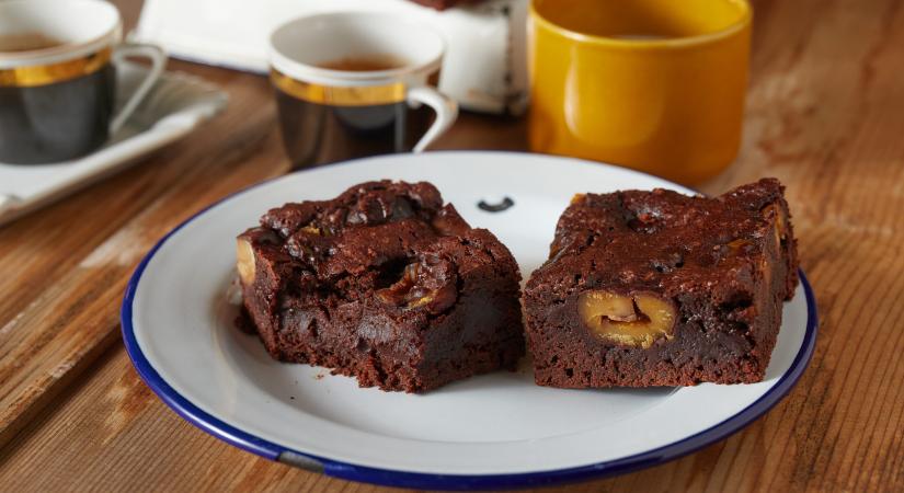 Egyszerű gesztenyés brownie