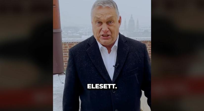 Orbán Viktor azon vihog a TikTok-on, hogy megbénította Budapest közlekedését a havazás