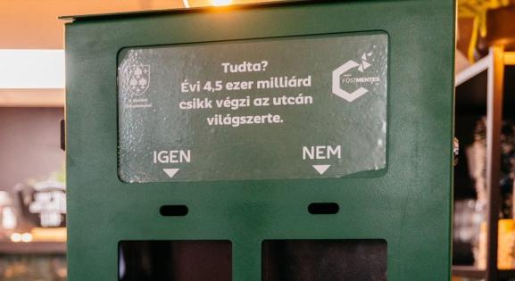 Fontos lépés a csikkmentes környezetért