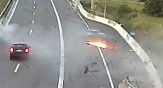 Két brutális autópálya-balesettel kampányol a német rendőrség – videó