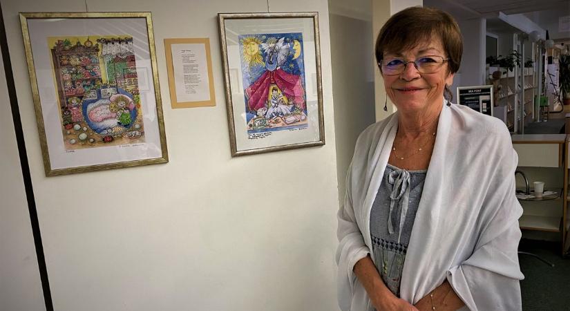 D. Csontos Julianna alkotásaiból nyílt kiállítás a csabai könyvtárban