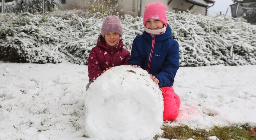 Így örült a szombati havazásnak Vas vármegye - képgaléria