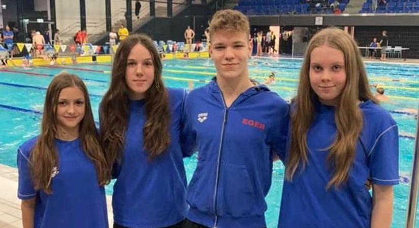 Egri Úszó Klub: Szabó Lilla és Kaló Kristóf éremmel koronázott