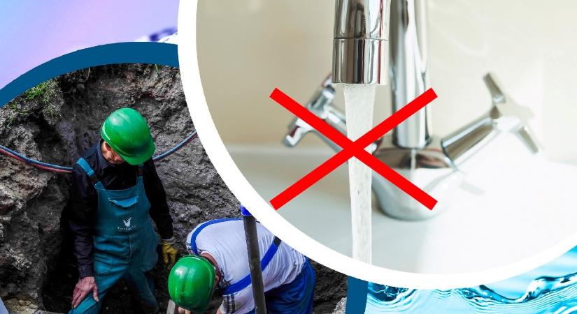 Csőtörés Győrben, szünetel az ivóvízszolgáltatás a Répce utcában