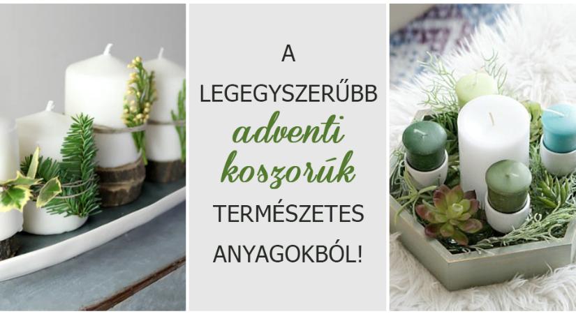 A legszebb egyszerű, mégis csodaszép adventi gyertyatartók